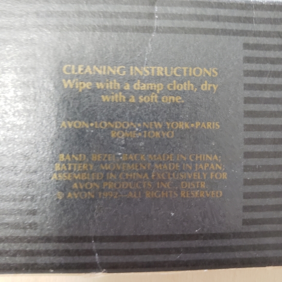 Avon Watch Women Silver Gold Tone Round Dial 24mm New Battery Adj Band 8" - Picture 6 of 7